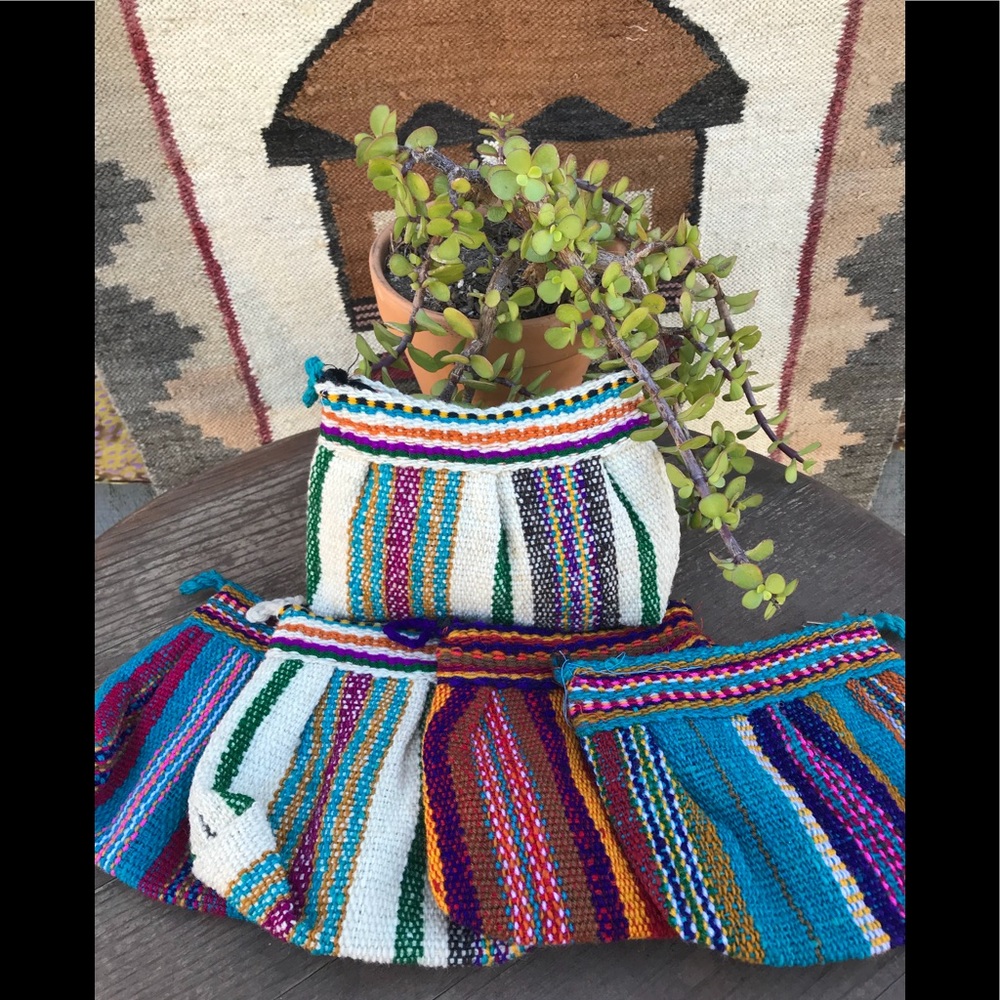 Peruvian Boho Tribal Pouch, Wallet, Make-Up bag